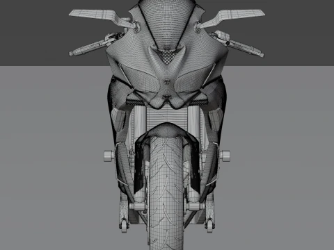 3Dピクチャー（3次元絵） 2020 - Kawasaki Ninja ZX-25R First Gen 3D Model in Motorcycle
