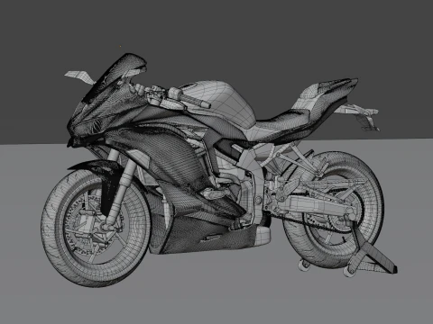 2020 - Kawasaki Ninja ZX-25R First Gen 3D Model in Motorcycle
