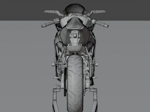 2020 - Kawasaki Ninja ZX-25R First Gen 3D Model in Motorcycle