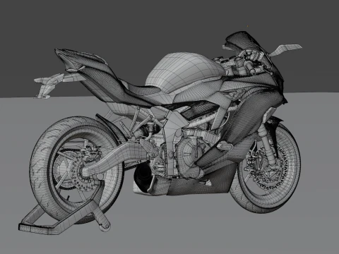 2020 - Kawasaki Ninja ZX-25R First Gen 3D Model in Motorcycle