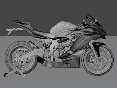 2020 - Kawasaki Ninja ZX-25R First Gen 3D Model