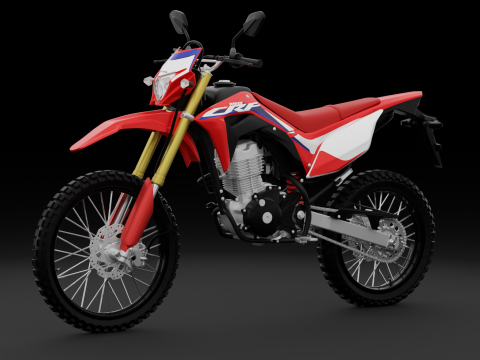 2017 Honda CRF150L 3Dモデル