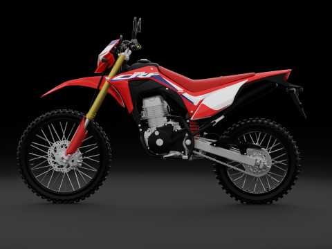 2017 Honda CRF150L 3Dモデル