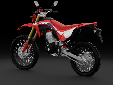 2017 Honda CRF150L 3Dモデル