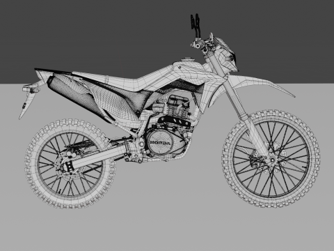 2017 Honda CRF150L 3Dモデル