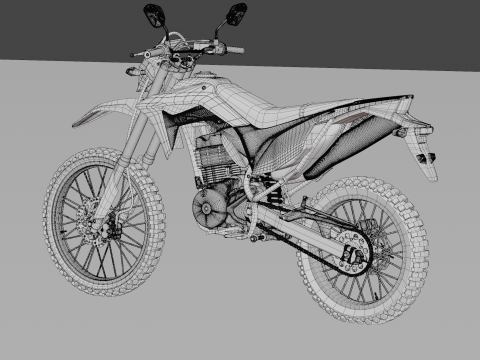 2017 Honda CRF150L 3Dモデル