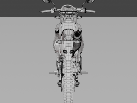 2017 Honda CRF150L 3Dモデル