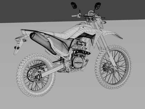 2017 Honda CRF150L 3Dモデル