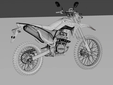 2017 Honda CRF150L 3D Model