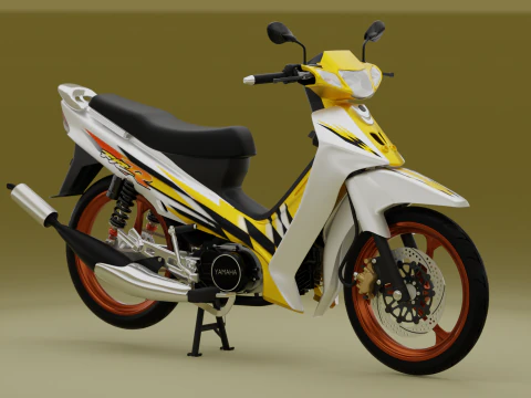 2000 - Yamaha F1Z R Yellow Millenium 3D Model