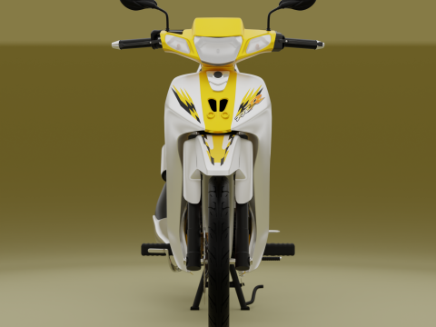 2000 - Yamaha F1Z R Yellow Millenium 3D Model
