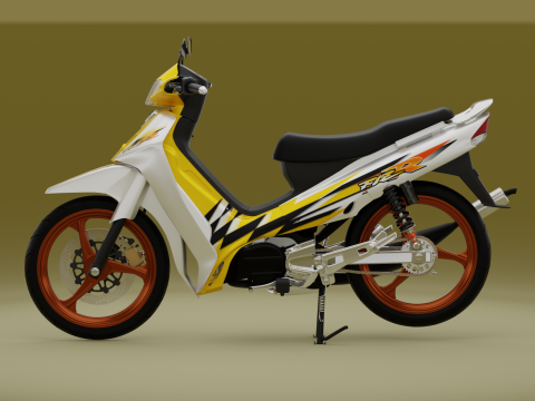 2000 - Yamaha F1Z R Yellow Millenium 3D Model
