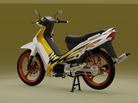 2000 - Yamaha F1Z R Yellow Millenium 3D Model