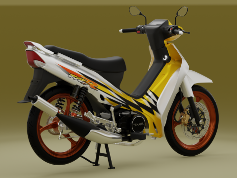 2000 - Yamaha F1Z R Yellow Millenium 3D Model
