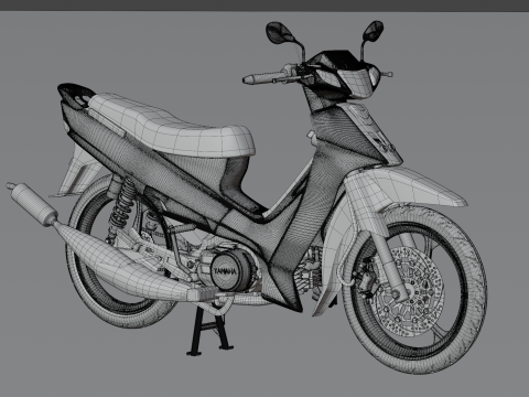 2000 - Yamaha F1Z R Yellow Millenium 3D Model