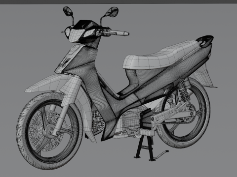 2000 - Yamaha F1Z R Yellow Millenium 3D Model