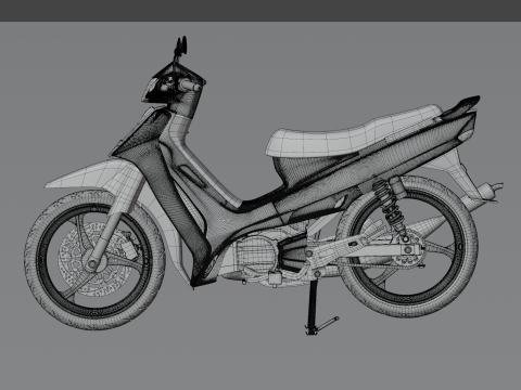 2000 - Yamaha F1Z R Yellow Millenium 3D Model