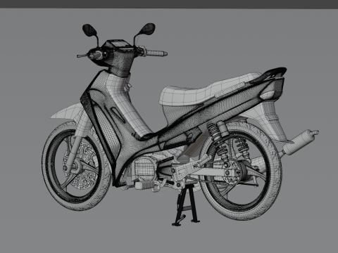2000 - Yamaha F1Z R Yellow Millenium 3D Model