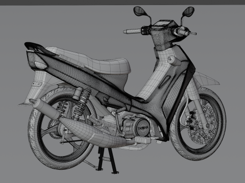 2000 - Yamaha F1Z R Yellow Millenium 3D Model