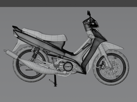 2000 - Yamaha F1Z R Yellow Millenium 3D Model