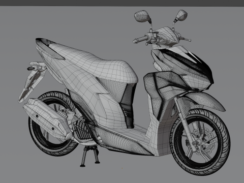 2024 - Honda New Vario 125 Malaysian Theme 3D Model