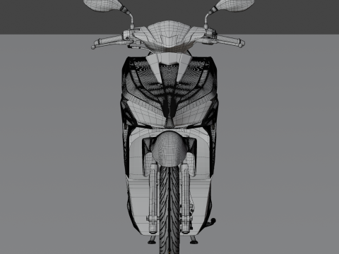 2024 - Honda New Vario 125 Malaysian Theme 3D Model