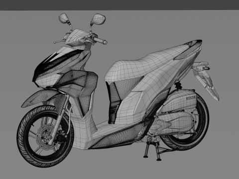 2024 - Honda New Vario 125 Malaysian Theme 3D Model