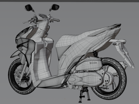 2024 - Honda New Vario 125 Malaysian Theme 3D Model