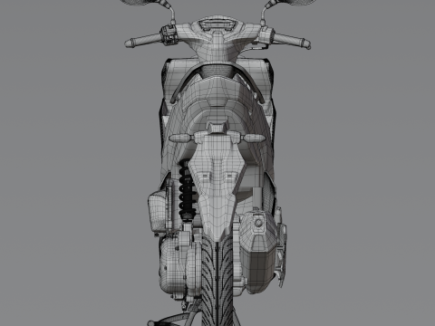 2024 - Honda New Vario 125 Malaysian Theme 3D Model