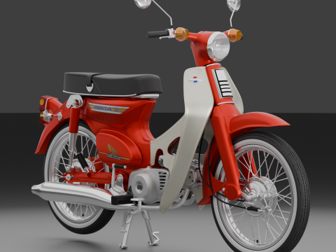 1996 - Honda C70 or Cub 70 3Dモデル