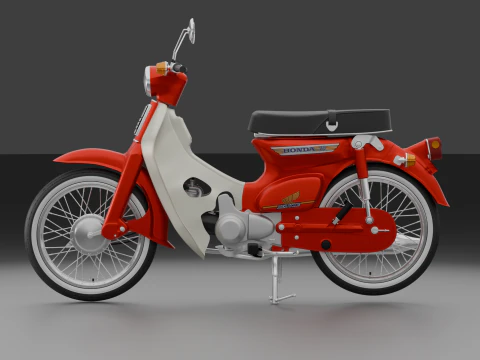 1969 - Honda C70 or Cub 70 3D Model