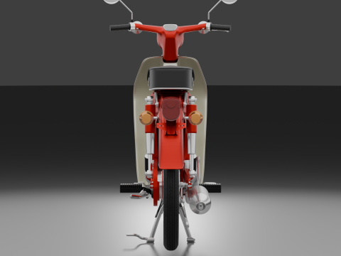 1969 - Honda C70 or Cub 70 3D Model