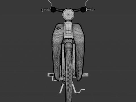 1969 - Honda C70 or Cub 70 3D Model