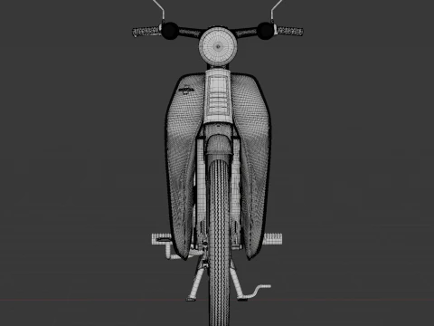 1969 - Honda C70 or Cub 70 3D Model