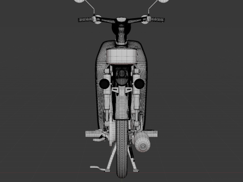 1969 - Honda C70 or Cub 70 3D Model