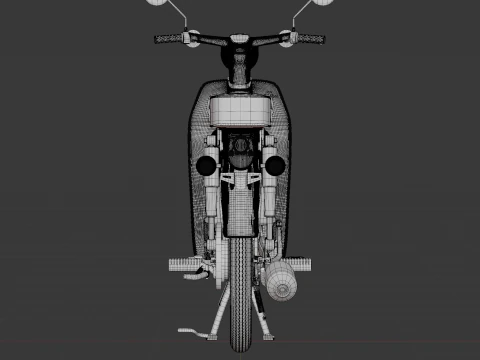 1969 - Honda C70 or Cub 70 3D Model