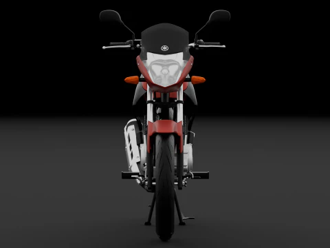 2014 - Animaci&oacute;n del motor aparejado Yamaha YBR 125 Modelo 3D