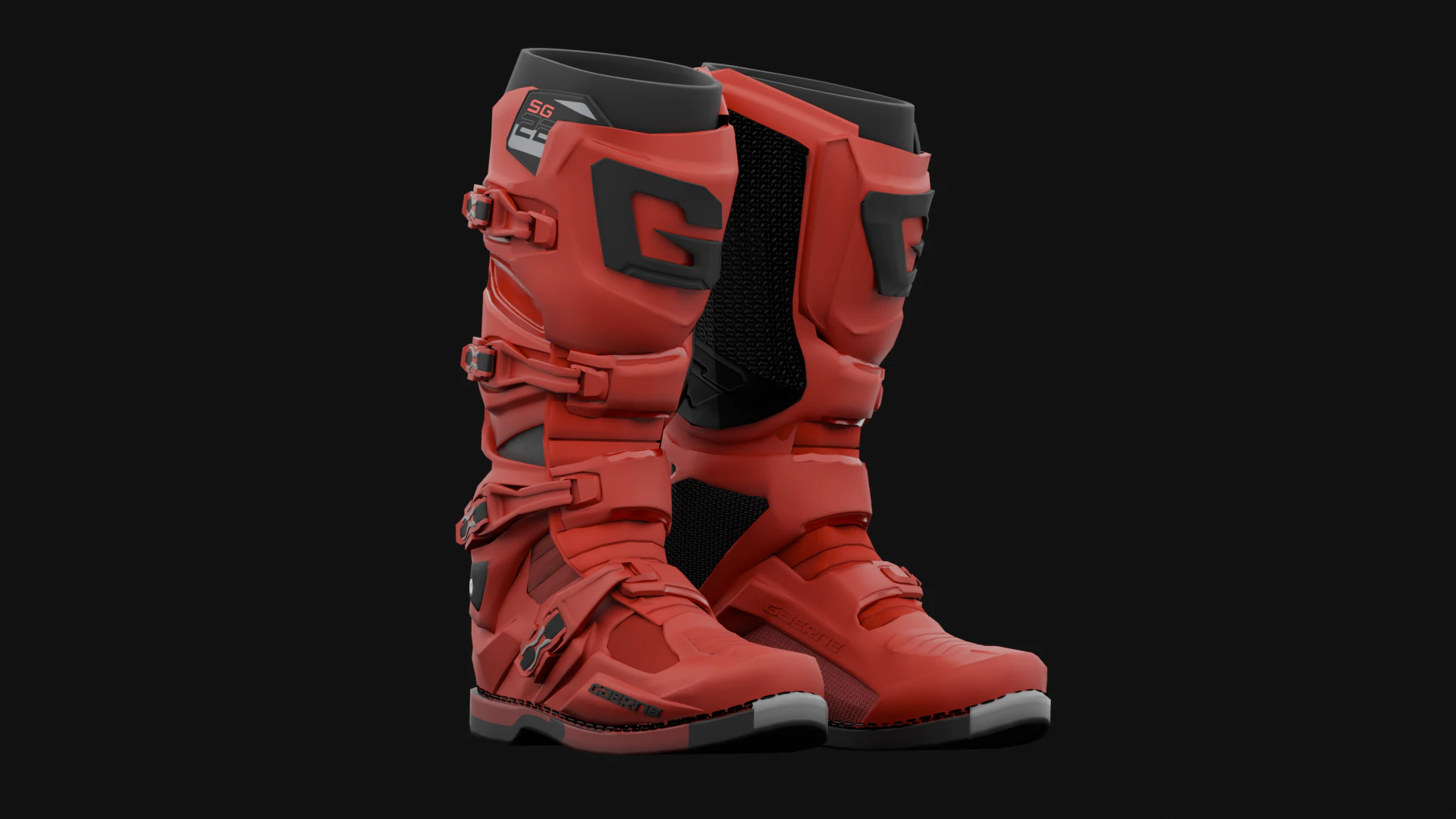 Gaerne SG22 Shoe 3D Model .c4d .max .obj .3ds .fbx .stl .blend 