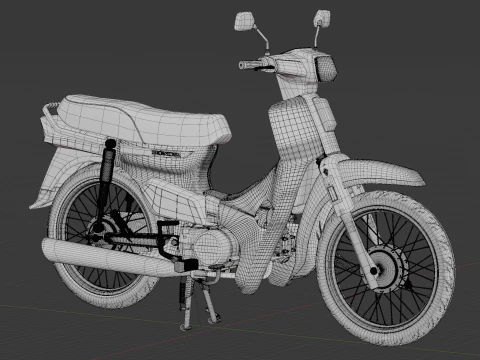 1988 - Honda Astrea Prima or Dream EX5 3D Model