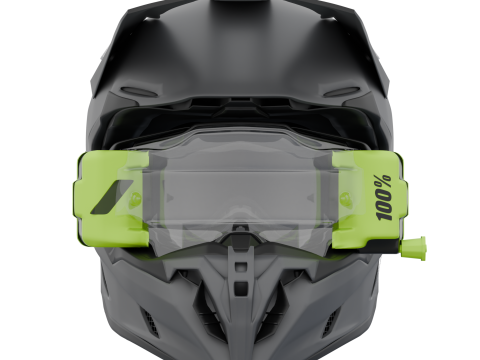Airoh Twist 3 Shard Helmet With Armega Goggles 3D Модель