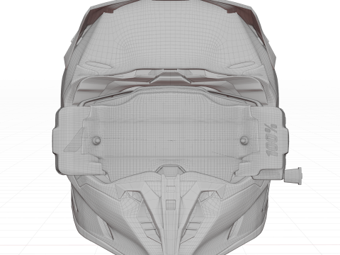 Airoh Twist 3 Shard Helmet With Armega Goggles 3D Модель