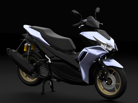 2020 - Yamaha All New Aerox 155 Connected 3D 모델