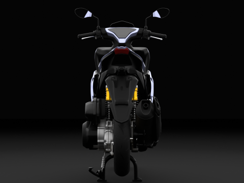 2020 - Yamaha All New Aerox 155 Connected 3Dモデル