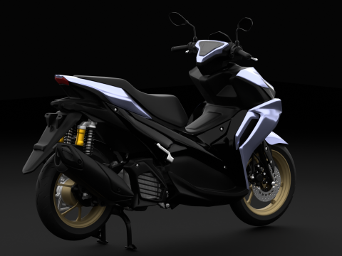 2020 - Yamaha All New Aerox 155 Connected 3Dモデル