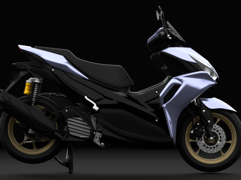 2020 - Yamaha All New Aerox 155 Connected 3Dモデル