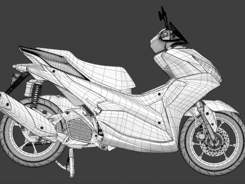 2020 - Yamaha All New Aerox 155 Connected 3Dモデル