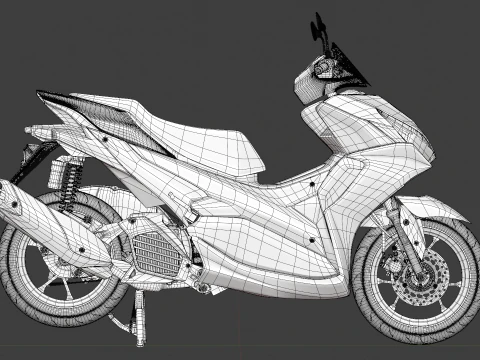 2020 - Yamaha All New Aerox 155 Connected 3D Model