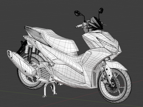 2020 - Yamaha All New Aerox 155 Connected 3Dモデル