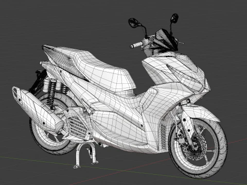 2020 - Yamaha All New Aerox 155 Connected 3D Model