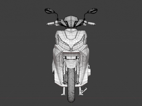 2020 - Yamaha All New Aerox 155 Connected 3Dモデル